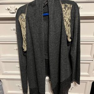 Miss Me waterfall cardigan sweater